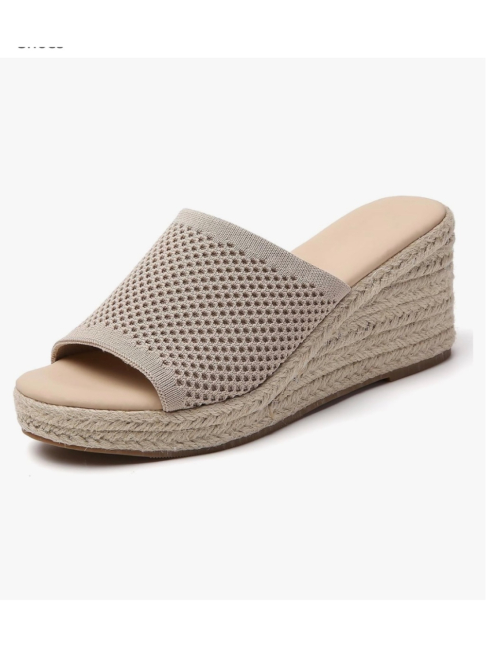 Women's Tilocow Beige Wedge Sandals Size 10